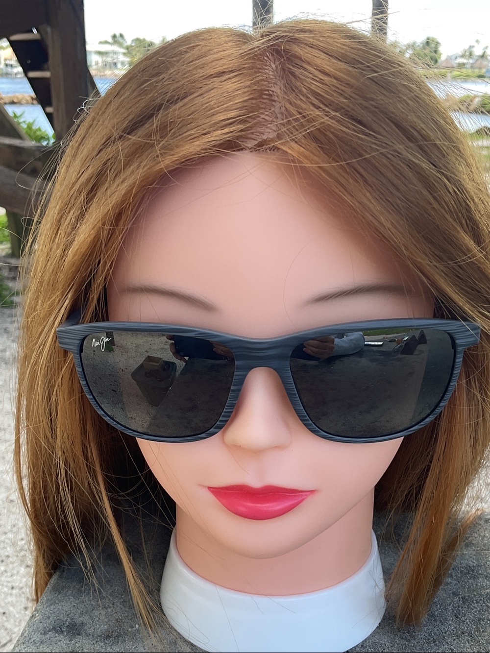 Men's/Women's Polarized Black Wood-Texture Sunglasses